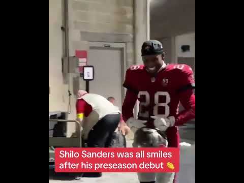 Shilo after his Bucs debut (via JeannaLaineESPN/X)