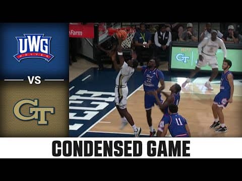 West Georgia vs. Georgia Tech Condensed Game | 2025-26 ACC Men's Basketball