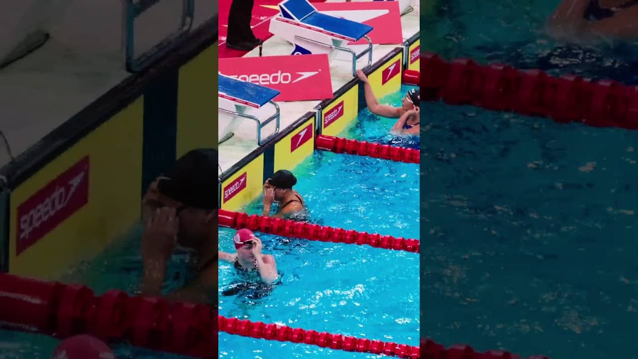 Eva Okaro goes sub 26 seconds in the 50m Fly
