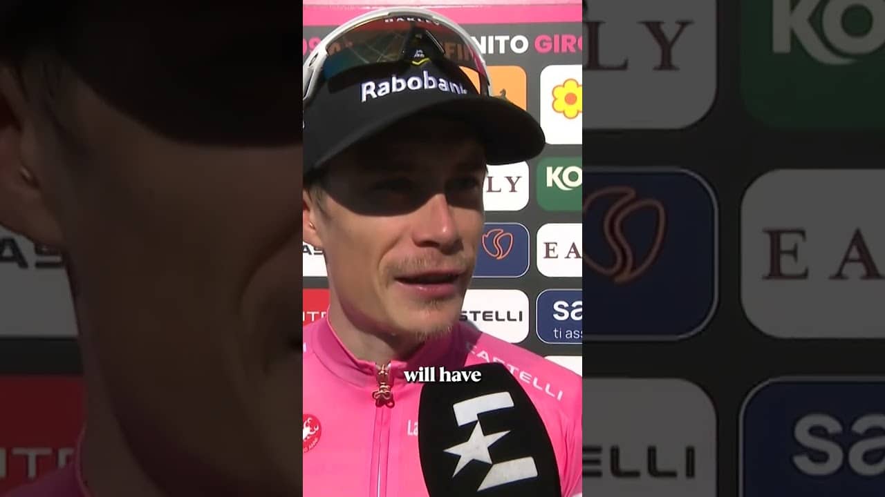 Jonas Vingegaard is in pink, but will his moustache follow? 🤔🥸