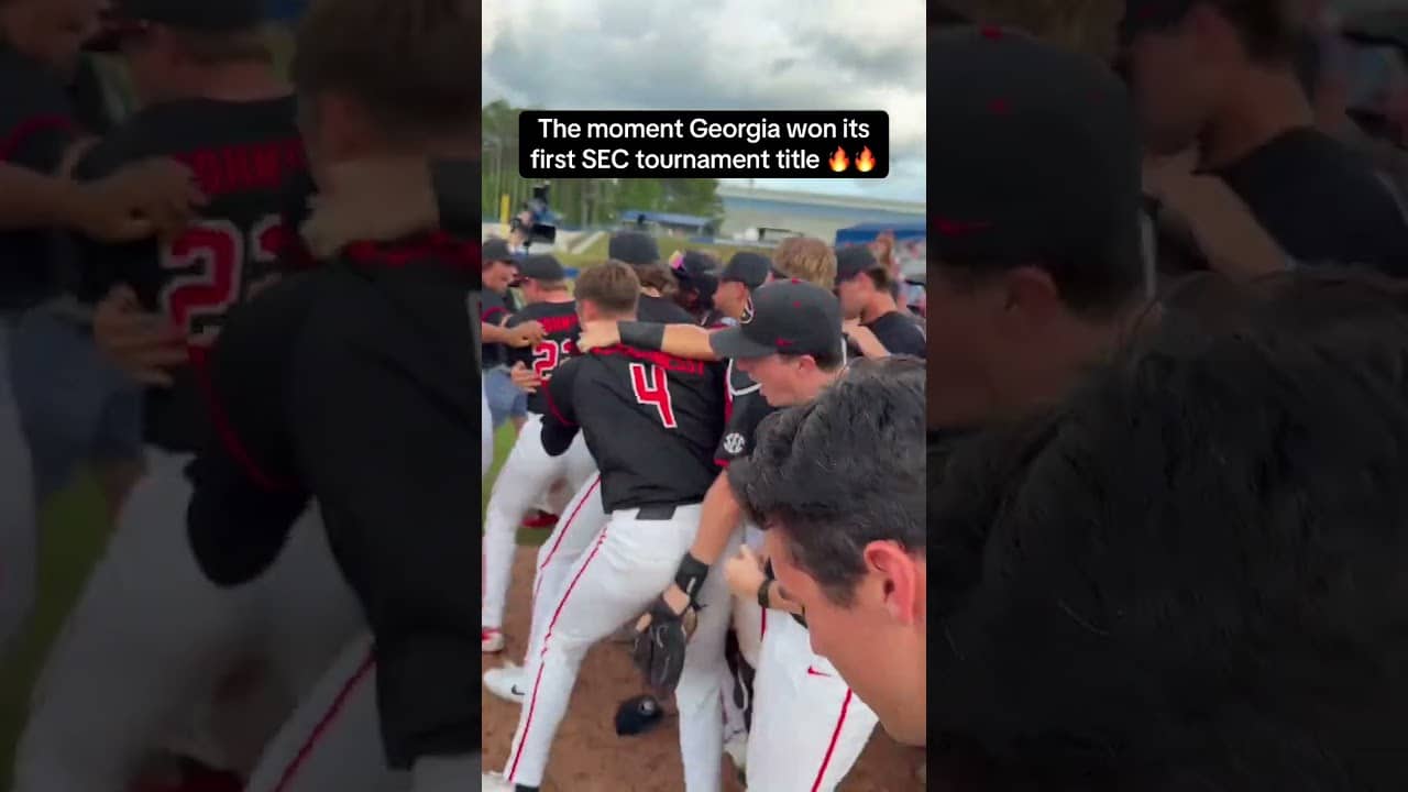 The moment Georgia won its first SEC Tournament title ⚾