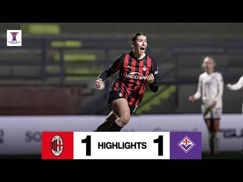 Arrigoni trova il gol del pari nell'andata dei Quarti | AC Milan 1-1 Fiorentina | Coppa Italia Women