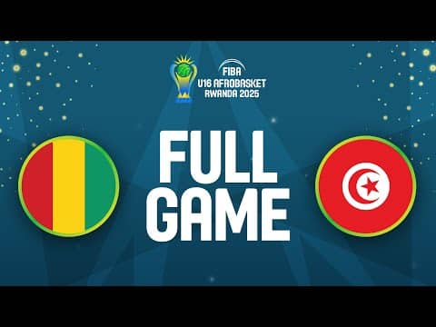 LIVE - Guinea v Tunisia | FIBA U16 AfroBasket 2025 | Group Phase