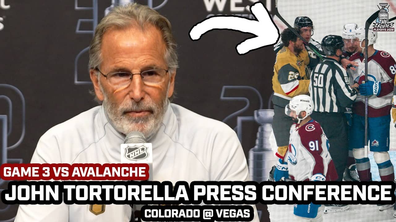 John Tortorella PRAISES Vegas' Discipline vs Avs & More After 3-0 Comeback & Taking 3-0 Series Lead
