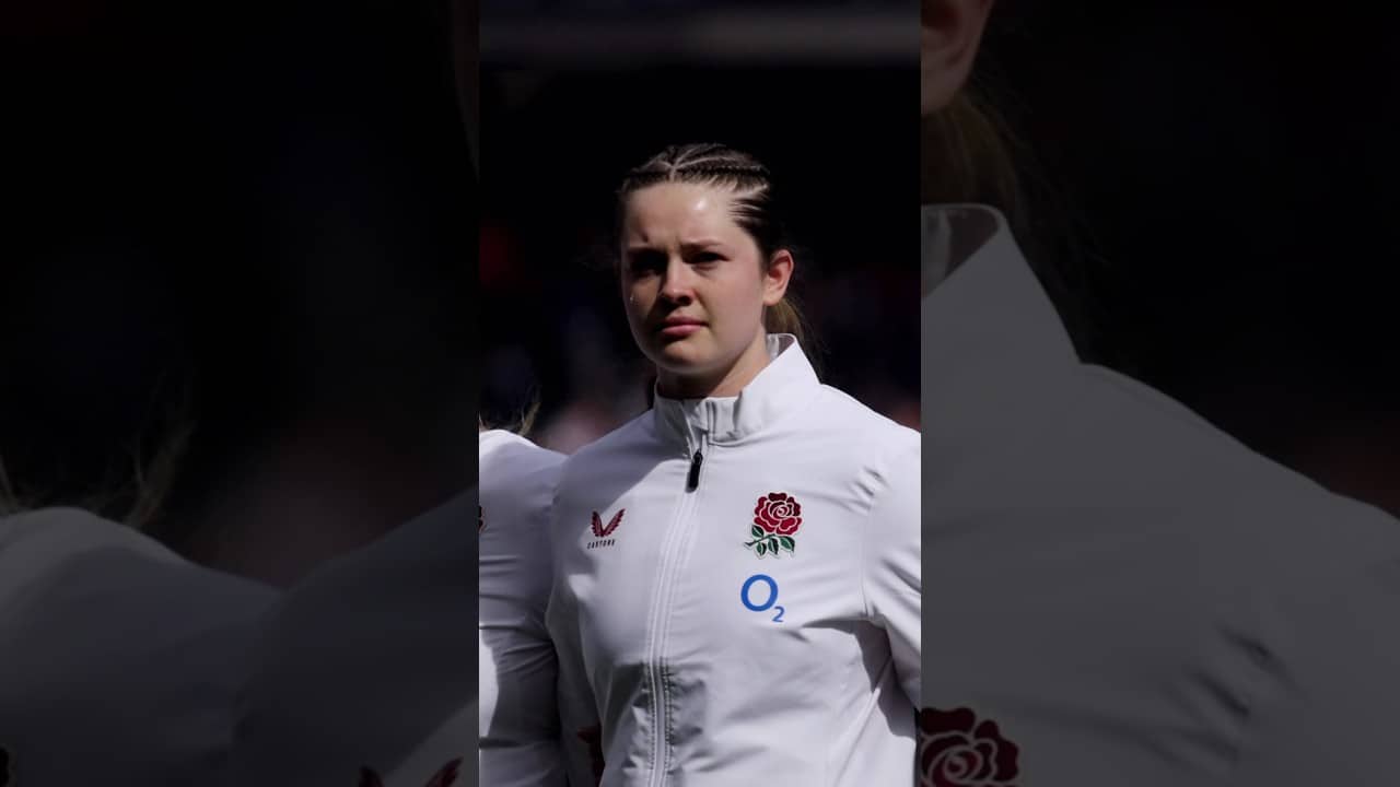 Demelza Short taking it all in on her debut 🥹 | #redroses #englandrugby