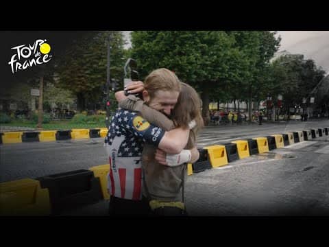 Quinn Simmons proposes to girlfriend after finish to 2025 Tour de France | Cycling on NBC Sports