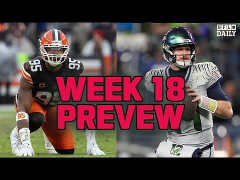 NFL Week 18 Preview of EVERY Game | Seahawks-49ers, Ravens-Steelers, Panthers-Bucs | NFL Daily