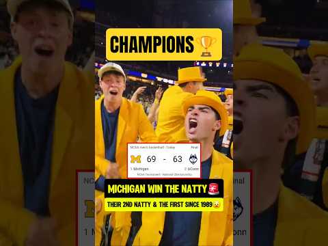 Michigan WIN THE NATTY🏆🚨