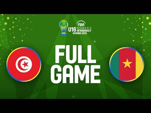 LIVE - Tunisia v Cameroon | FIBA U16 Women's AfroBasket 2025 | Quarter-Finals