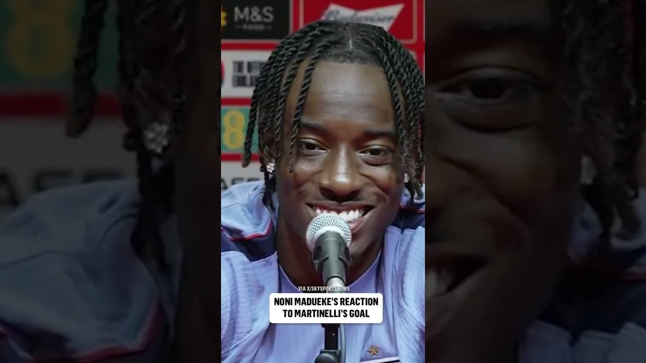 Gabriel Martinelli's Arsenal teammate Noni Madueke had a cheeky response about Brazil's last winner