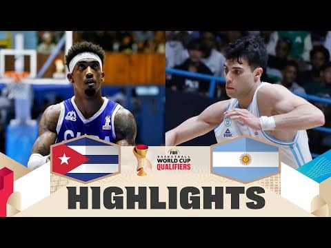 Cuba 🇨🇺 v Argentina 🇦🇷 | Highlights | FIBA Basketball World Cup 2027 Americas Qualifiers