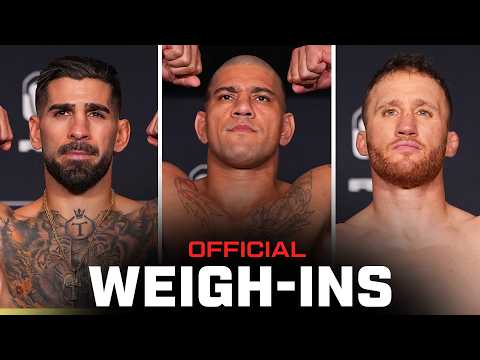 Topuria vs Gaethje Weigh-Ins | UFC Freedom 250