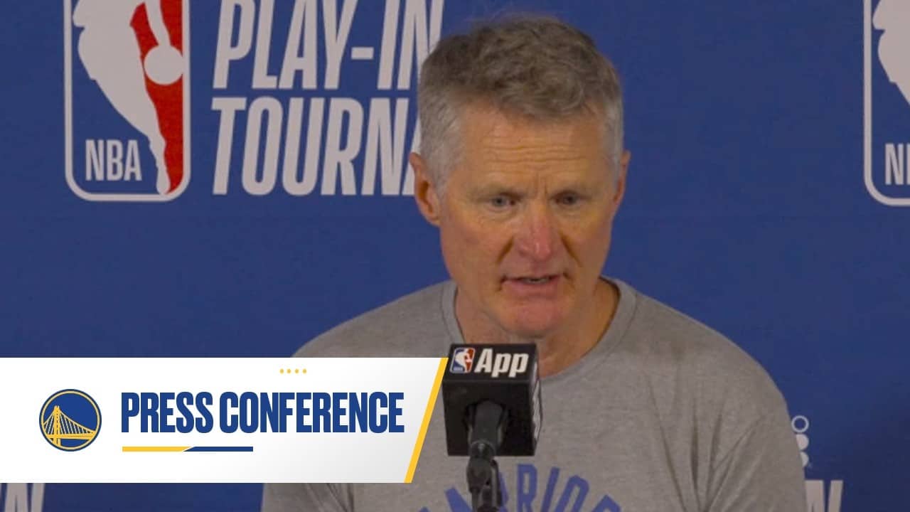 Steve Kerr Recaps Warriors Play-In Win vs. Clippers