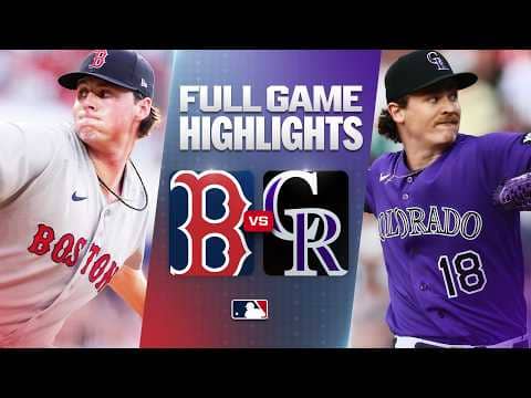 RED SOX vs. ROCKIES Full Game Highlights (6/22/26) | MLB Highlights
