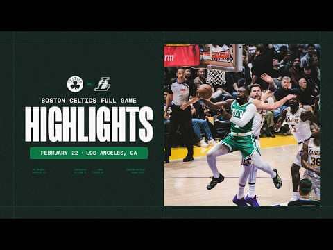 Payton Pritchard leads Celtics over Lakers in 111-89 in Los Angeles | Extended Highlights