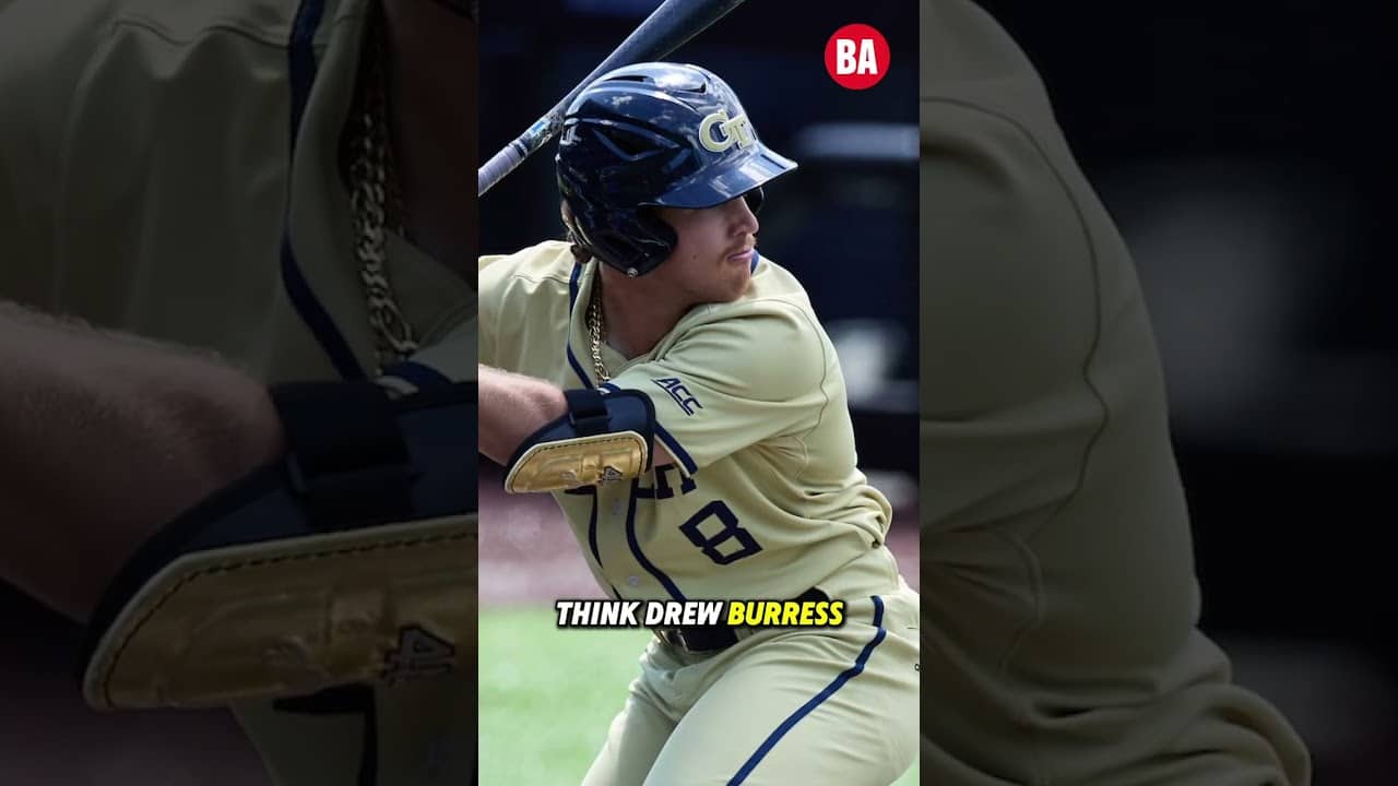 Drew Burress might have an edge over this year’s group of college hitters 📈 #mlbdraft #mlb