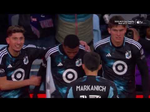 TEN-MAN Minnesota EQUALIZE through Jefferson Diaz!! | 2025 Audi MLS Cup Playoffs