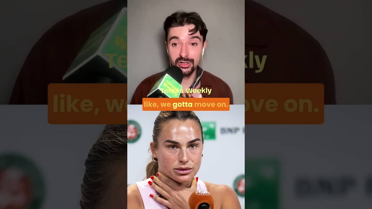 From those Gauff comments last year, Sabalenka is leading the media boycott #sabalenka #rolandgarros