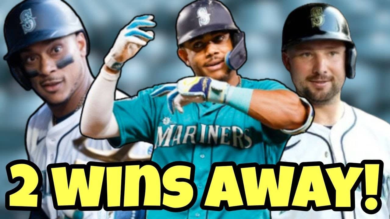 THE SEATTLE MARINERS ARE UP 2-0 IN THE ALCS!