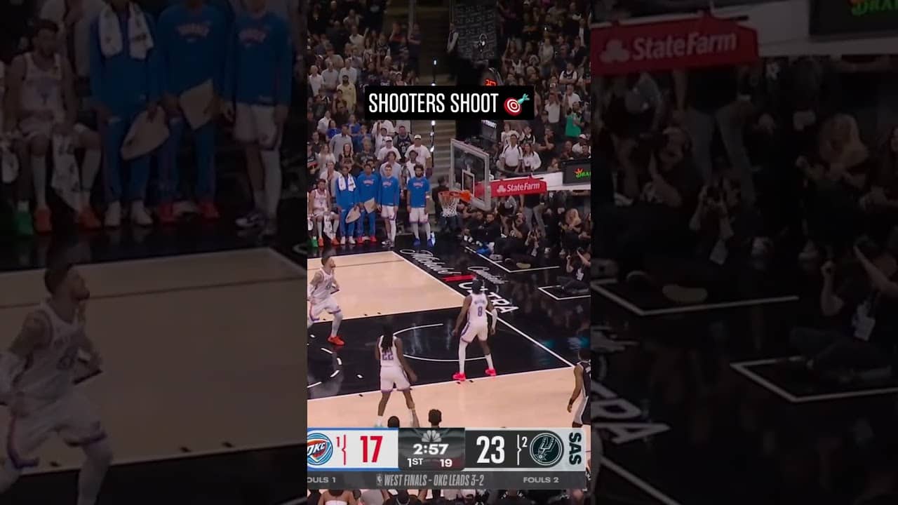 Dyl with the three pointer👌 #DylanHarper #Spurs #NBA #westernconferencefinals
