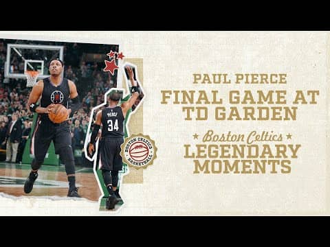 Paul Pierce Relives Last Shot at TD Garden on Feb. 5, 2017 | Legendary Moments