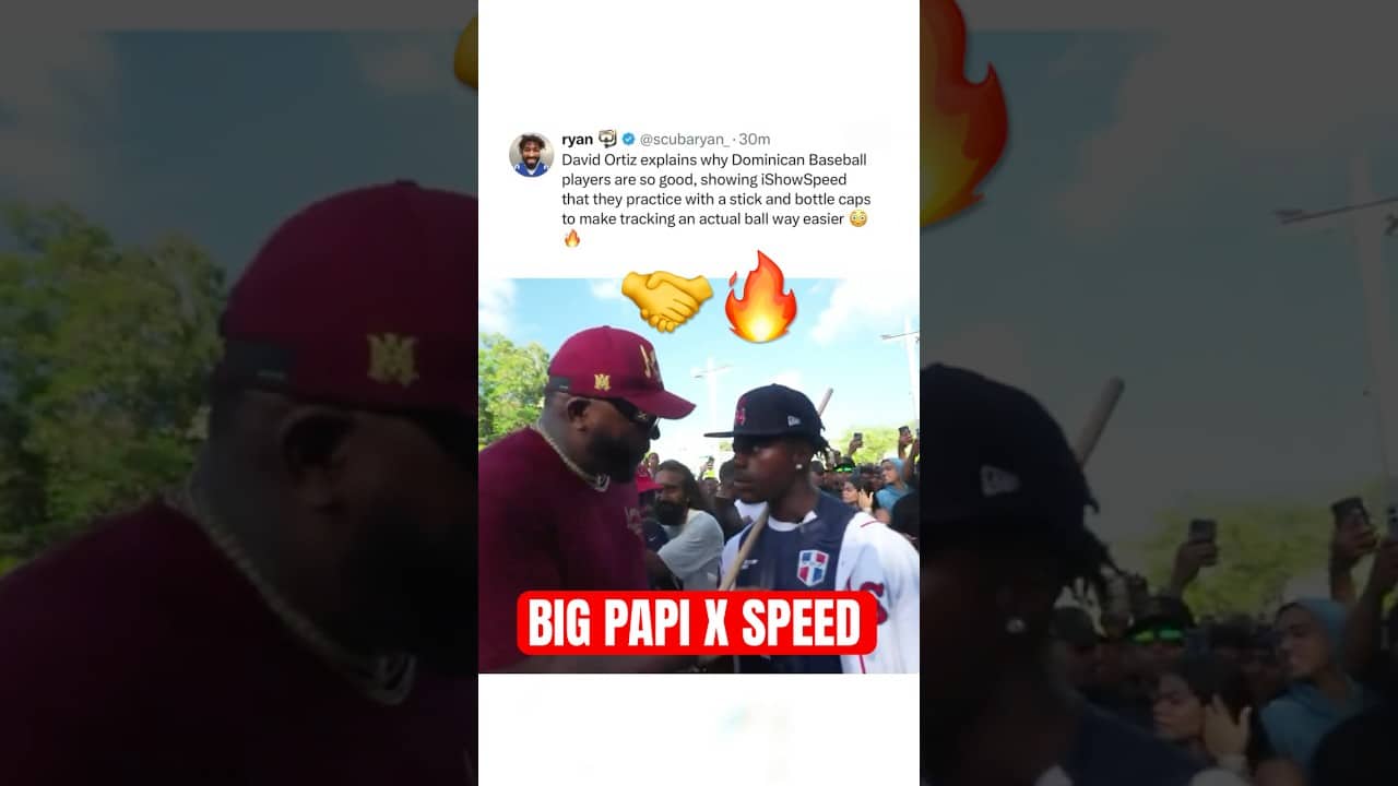 Speed linked up with Big Papi in the DR 🙌🇩🇴