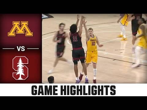 Minnesota vs. Stanford Game Highlights | 2025-26 ACC Men's Basketball