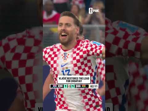A beautiful header from Nikola Vlašić to put Croatia back in front 🇭🇷