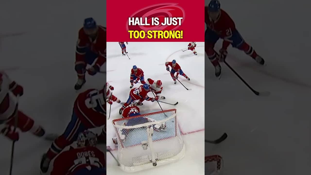 Hall OUTWORKS Montreal for the goal! 💪💪💪