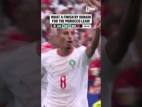 MOROCCO TAKES THE LEAD! Hakimi finds Azzedine Ounahi off the set piece!