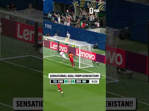 A SENSATIONAL CHIP! Eldor Shomurodov finds the back of the net for Uzbekistan 🇺🇿