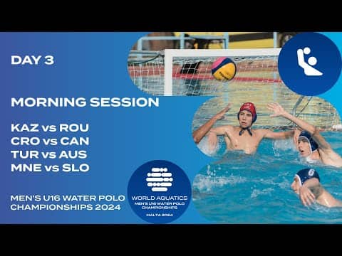 Morning Session | Pool B | Day 3 | World Aquatics Men’s U16 Water Polo Championships 2024