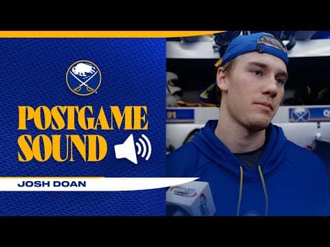 "Good To Get Back To That" | Josh Doan After 5-2 Win Over Philadelphia Flyers | Buffalo Sabres