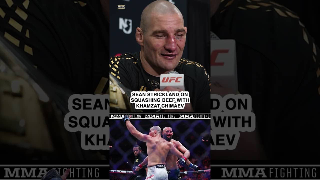 Sean Strickland on SQUASHING BEEF with Khamzat Chimaev at #ufc328 | MMA Fighting