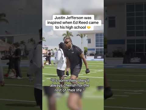 Who knew Ed Reed and Justin Jefferson went to the same high school? 😯