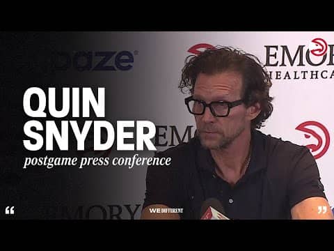 Hawks vs. Suns Postgame Press Conference: Quin Snyder