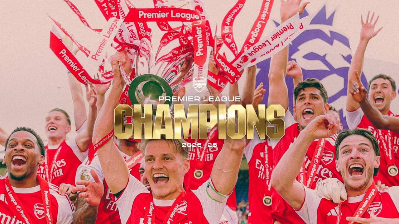 WATCH US LIFT THE PREMIER LEAGUE TROPHY 🏆 | Arsenal 2 - 1 Crystal Palace | Post-match