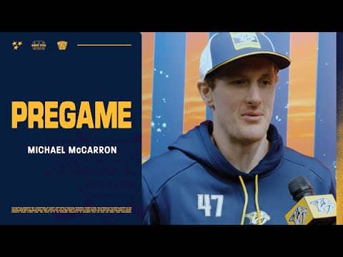 Michael McCarron Pregame: Jan. 1, 2026