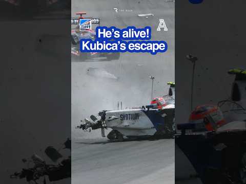 ❗️ Kubica's escape from horrific #F1 crash