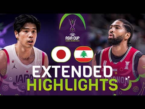 Japan 🇯🇵 vs Lebanon 🇱🇧 | Extended Highlights | FIBA Asia Cup 2025