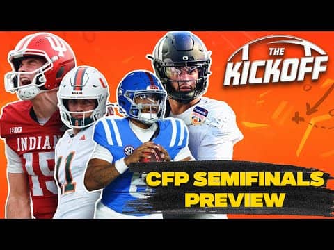 Who punches their ticket? Oregon vs Indiana & Ole Miss vs Miami | The Kickoff 🏈