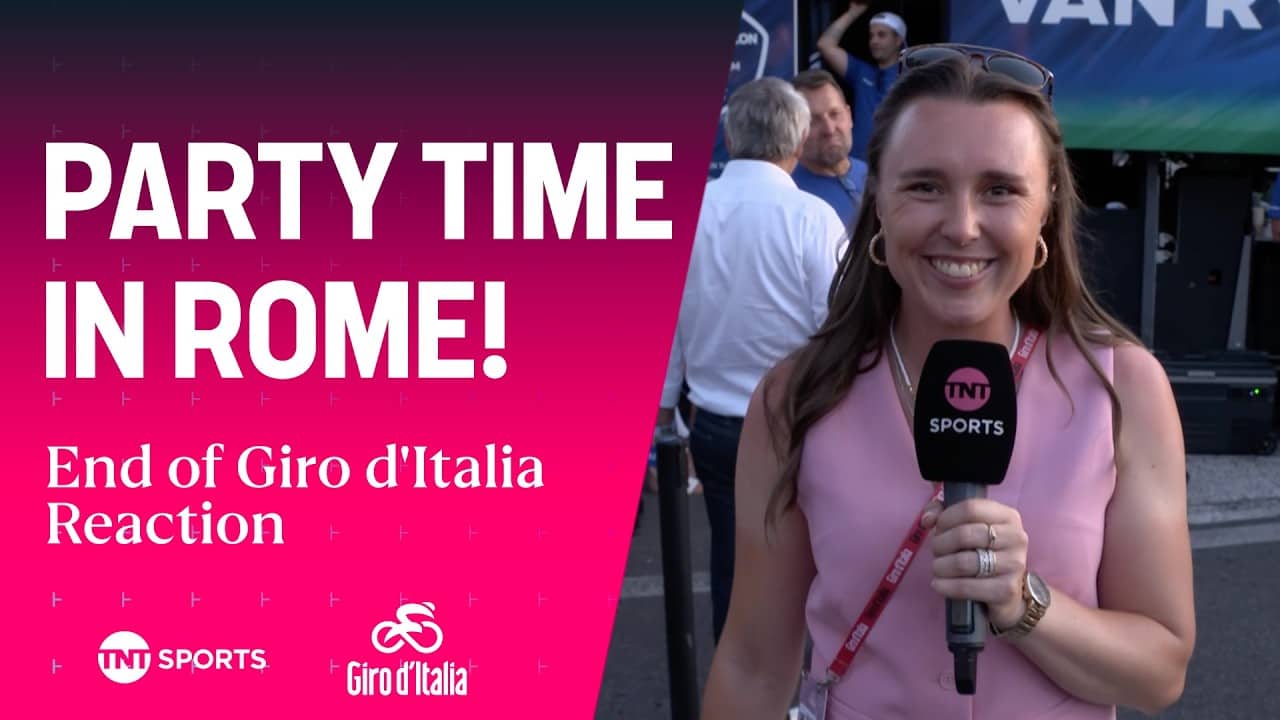 DJs and Party Celebrations: End of Giro d'Italia 2026 🎉 | Reaction in Rome with Hannah Walker