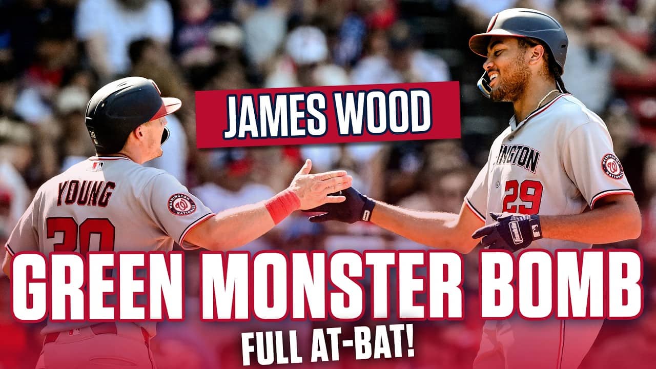 James Wood 3-Run Homer Over The Green Monster! | Full At-Bat + Replays