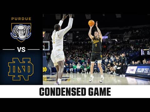 Purdue Fort Wayne vs. Notre Dame Condensed Game | 2025-26 ACC Men’s Basketball