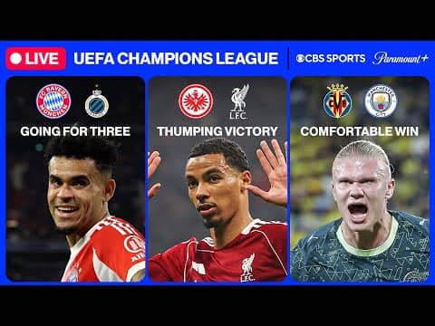 UEFA Champions League 24/7 ⭐ | UCL MD3: Bayern, Liverpool & MORE| Sunday 10/26 | CBS Sports Golazo