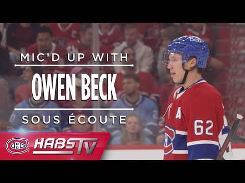 Owen Beck mic'd up during Prospect Showdown