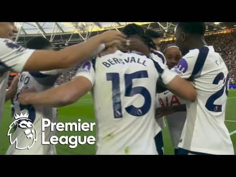 Lucas Bergvall's header doubles Spurs' lead against West Ham | Premier League | NBC Sports