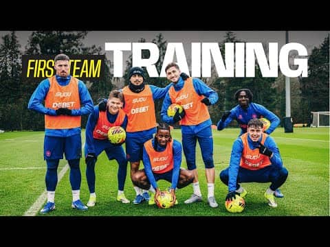 Building up to Man City | First-team training ahead of Etihad trip