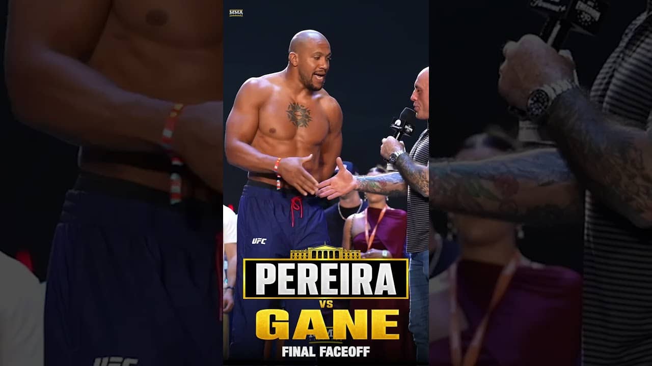 Alex Pereira vs. Ciryl Gane FINAL FACEOFF | UFC White House | MMA Fighting