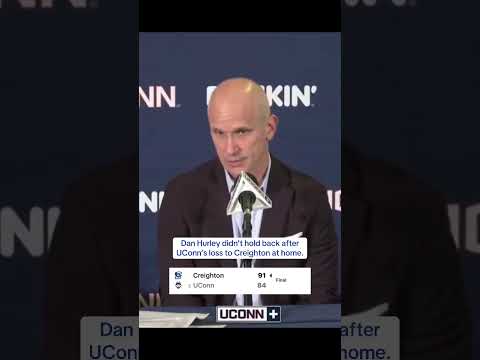 Dan Hurley reacts to UConn's loss to Creighton